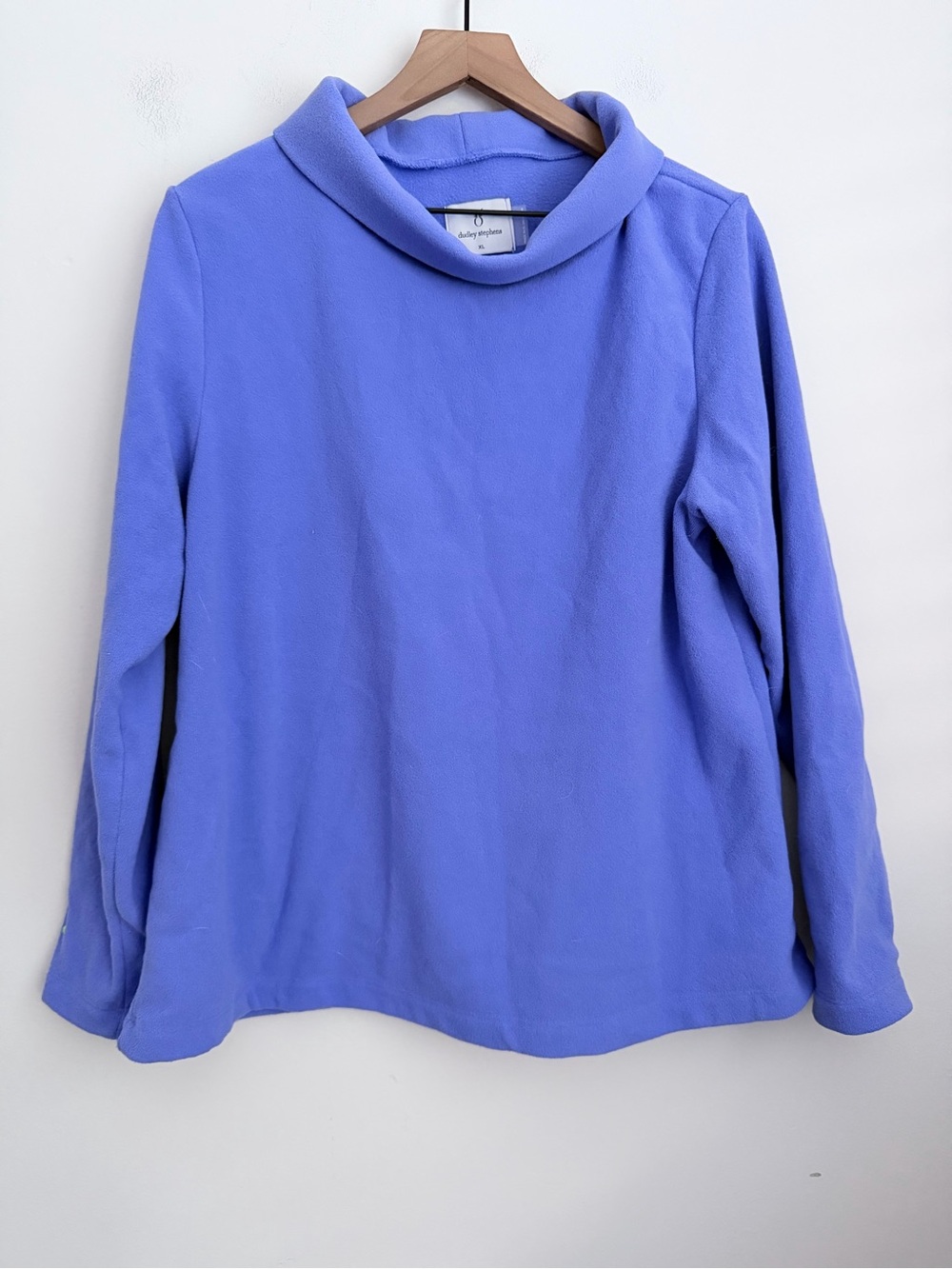 DUDLEY STEPHENS Turtleneck purple Terry Fleece XL